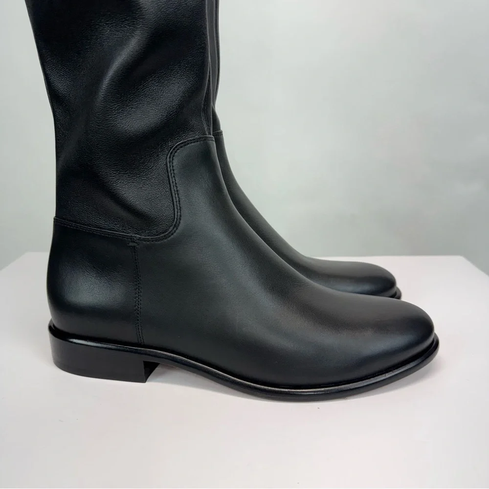 New Vince Cody Over the Knee Boot Black Sz 7.5